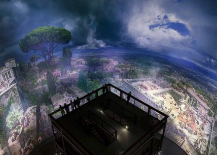 Besucherplattform im Pergamonmuseum. Das Panorama